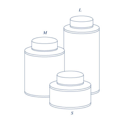 Ginger jar Chart Size