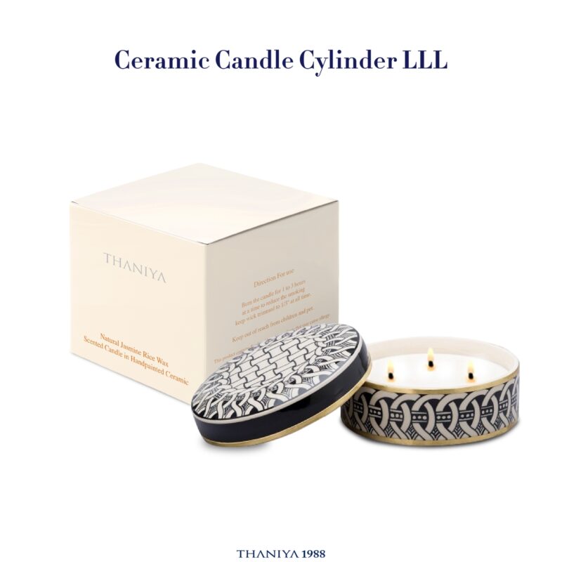 Ceramic Candle Canister LLL with the box