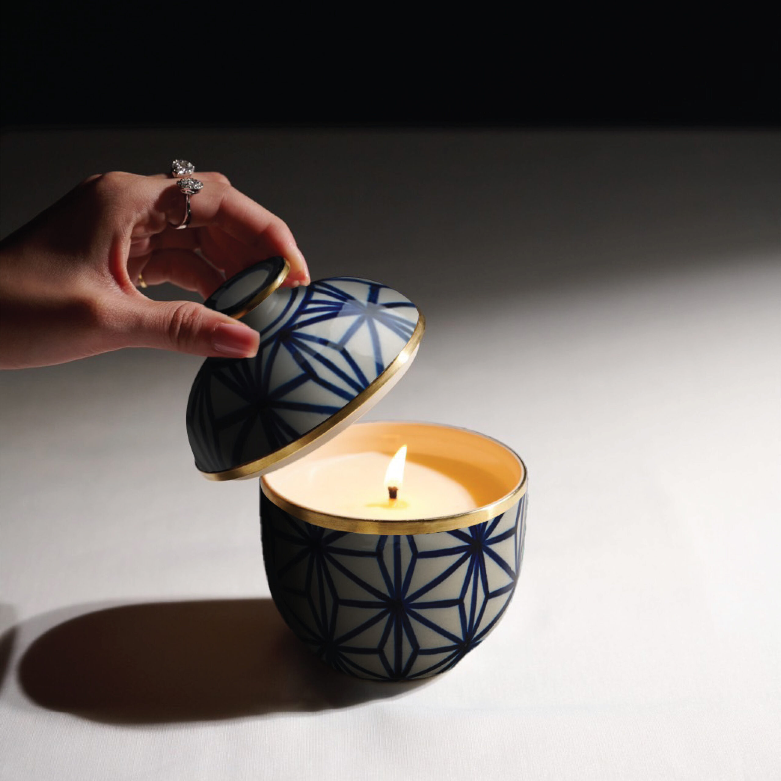 Ceramic Candle Tuay Blue star - Image 3