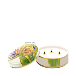 Ceramic Candle Cylinder Bird of Paradise