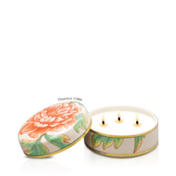 Ceramic Candle Cylinder Peony