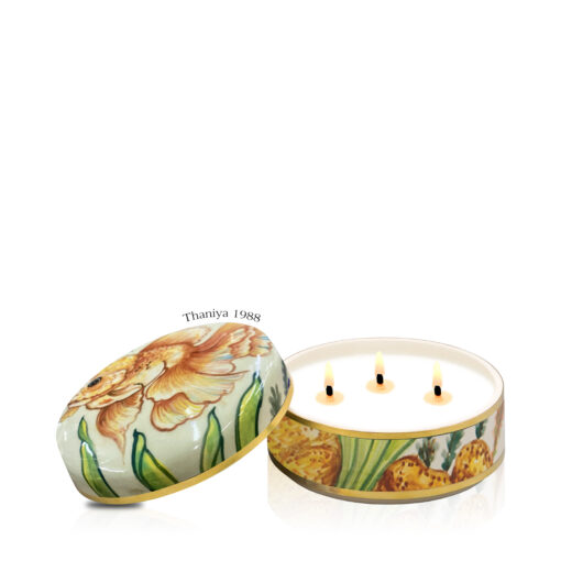 Ceramic Canister Cylinder Gold fish