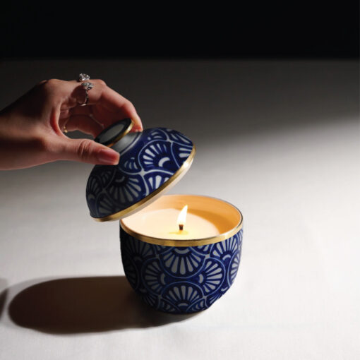 Ceramic Candle Tuay Art Deco Fan - Image 3
