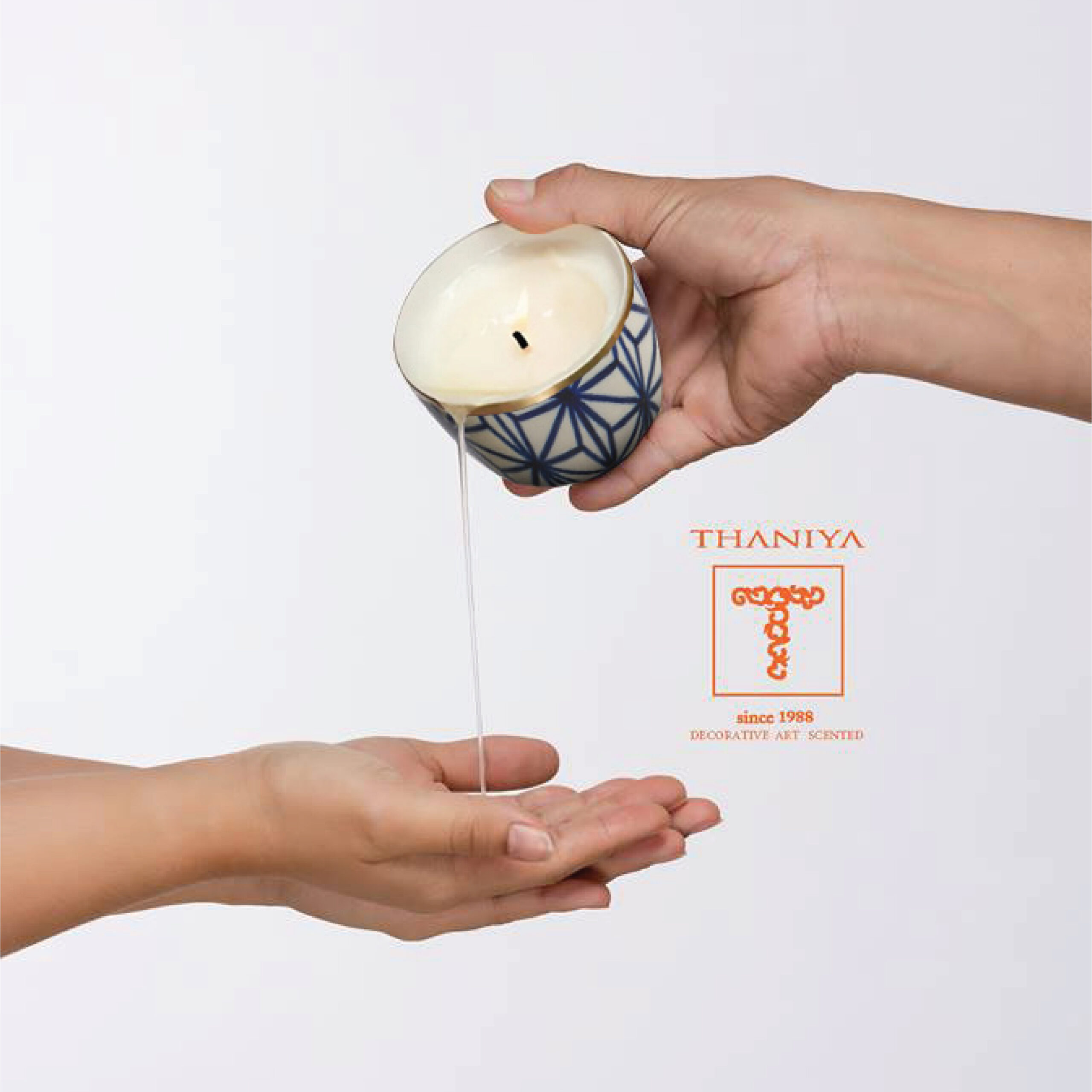 Ceramic Candle Tuay Blue star - Image 4