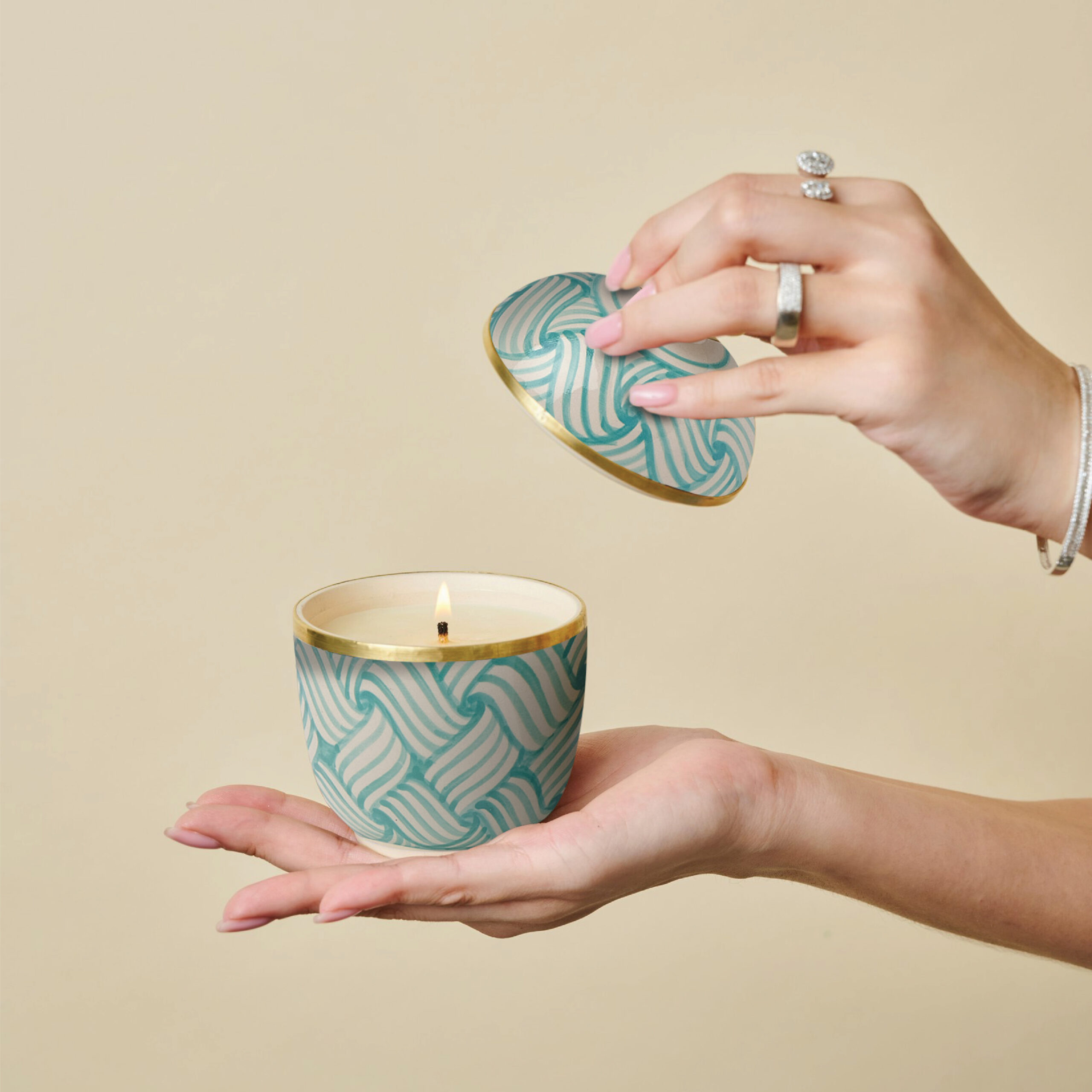 Ceramic Candle Tuay Green Infinity - Image 6