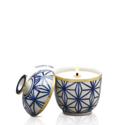 Ceramic Candle Tuay Blue star
