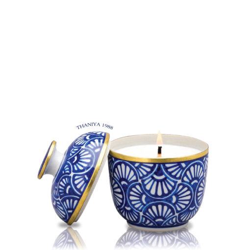 Ceramic Candle Tuay Art Deco Fan