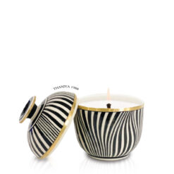 Ceramic Candle Tuay Safari Zebra