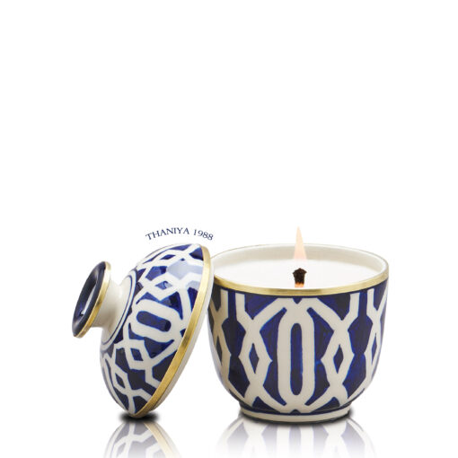 Ceramic Candle Tuay Art Nouveau Glass