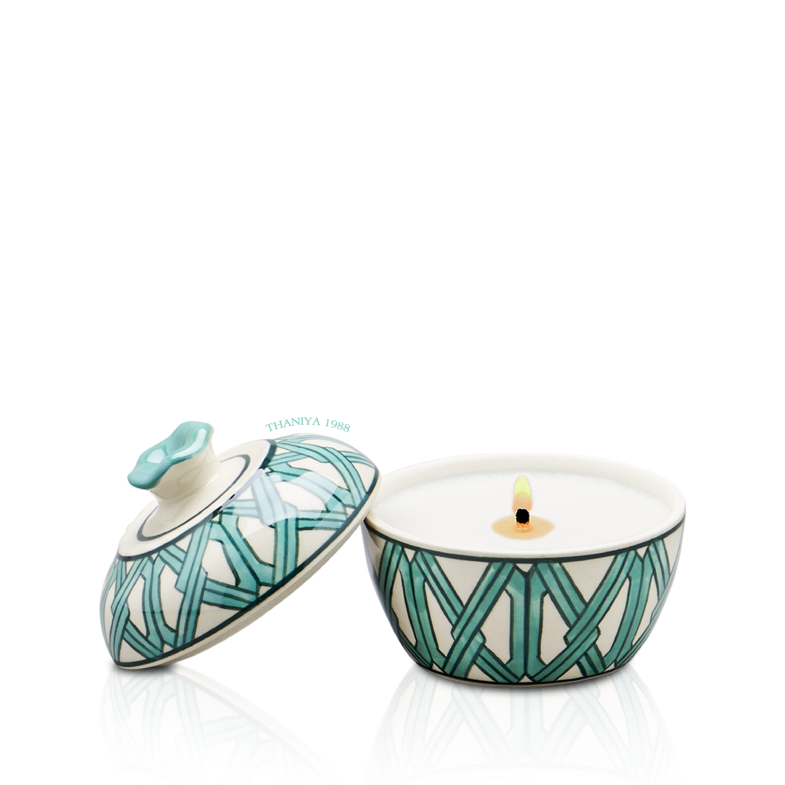 Ceramic Candle Kram Green Kra Tip