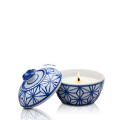 Ceramic Candle Kram Blue Star