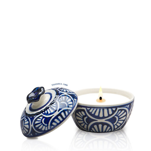 Ceramic Candle Kram Art Deco Fan