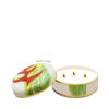 Ceramic Canister Cylinder Heliconia
