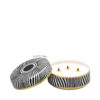 Ceramic Canister Cylinder Safari Zebra
