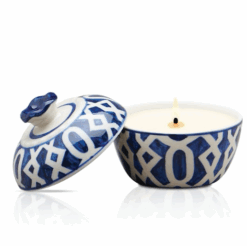 Ceramic Candle Kram Art Nouveau Glass