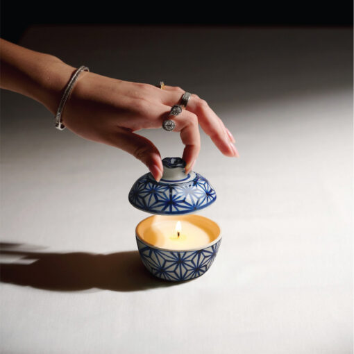 Ceramic Candle Kram Blue Star - Image 3