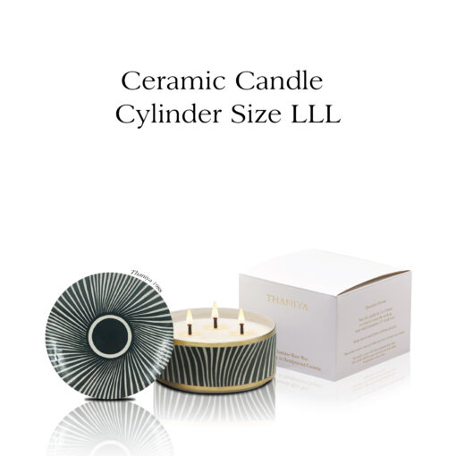 Ceramic Canister Cylinder Safari Zebra - Image 4