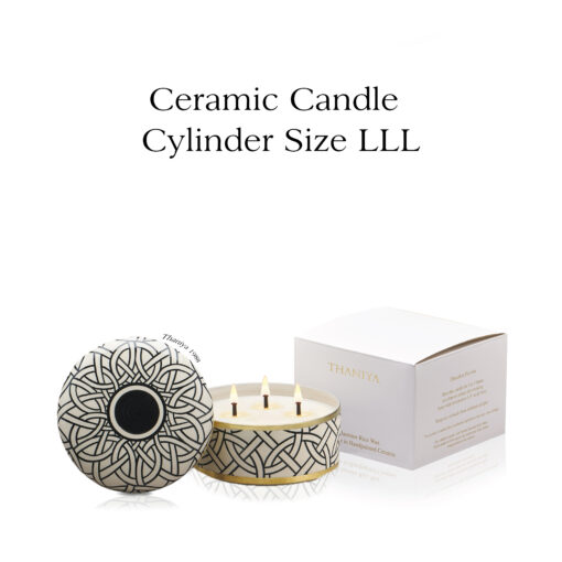 Ceramic Canister Cylinder Celtic Knot - Image 4
