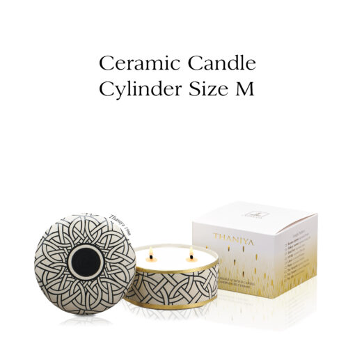 Ceramic Canister Cylinder Celtic Knot - Image 3