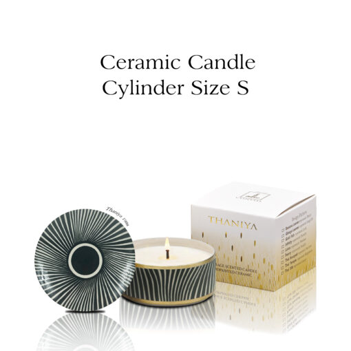 Ceramic Canister Cylinder Safari Zebra - Image 2