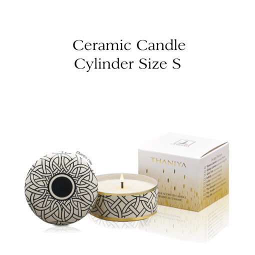 Ceramic Canister Cylinder Celtic Knot - Image 2