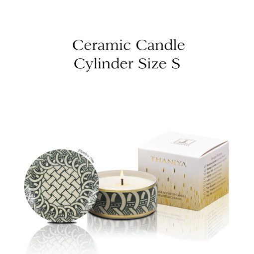 Ceramic Canister Cylinder Black Rasso - Image 2