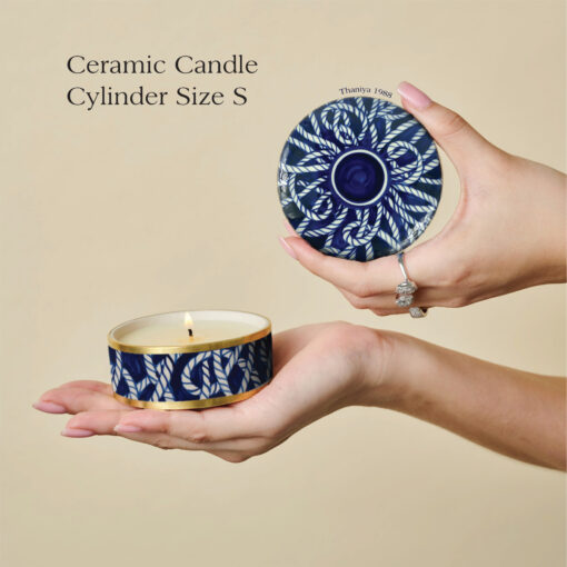 Ceramic Candle Cylinder The Rope - Image 5