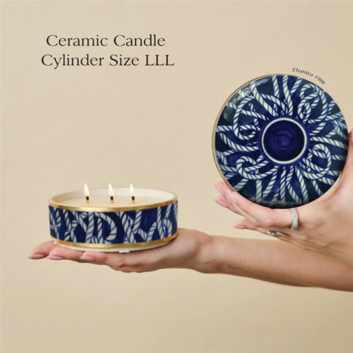 Ceramic Candle Cylinder The Rope - Image 7