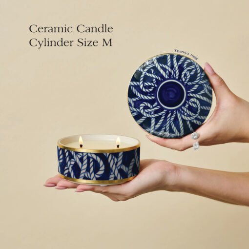 Ceramic Candle Cylinder The Rope - Image 6