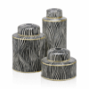 Ceramic Ginger Jar Safari Zebra